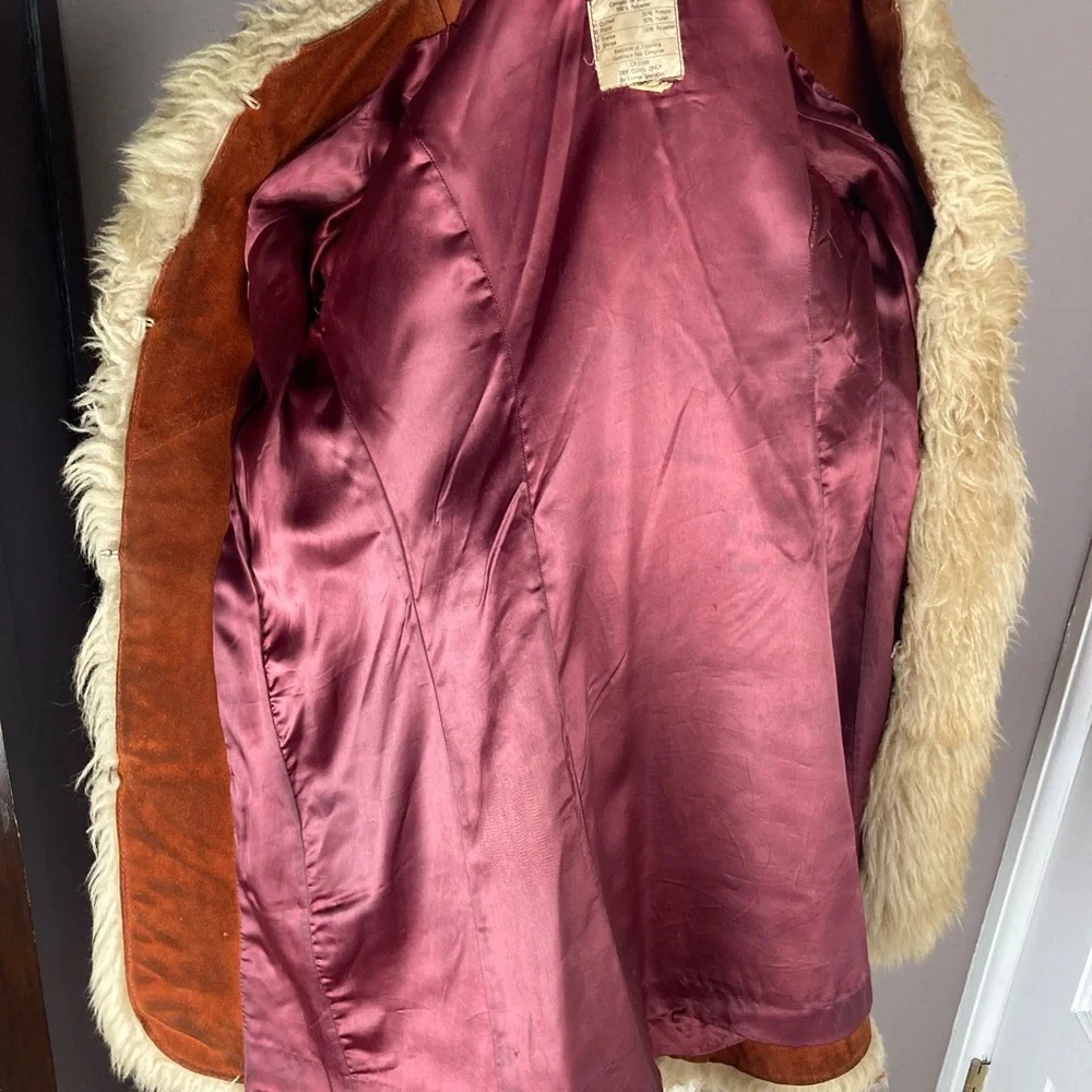 1960s / 1970s Gastown Suede and Shearling Penny Lane Coat - S/M - Picture 10 of 16